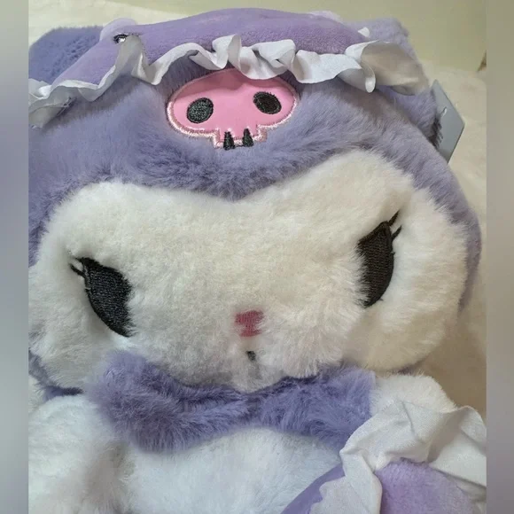 Sanrio Kuromi Plush Toy Holding a Purple Heart 💜 - Picture 6 of 11